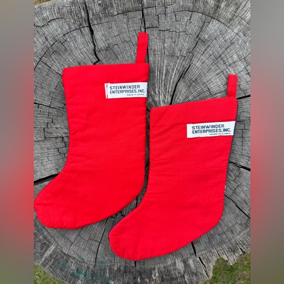 Vintage Needlepoint Christmas Stockings (2) - Picture 2 of 3